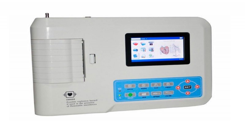 CE FDA Цифровой портативный электрокардиограф Модель: ECG300G-2